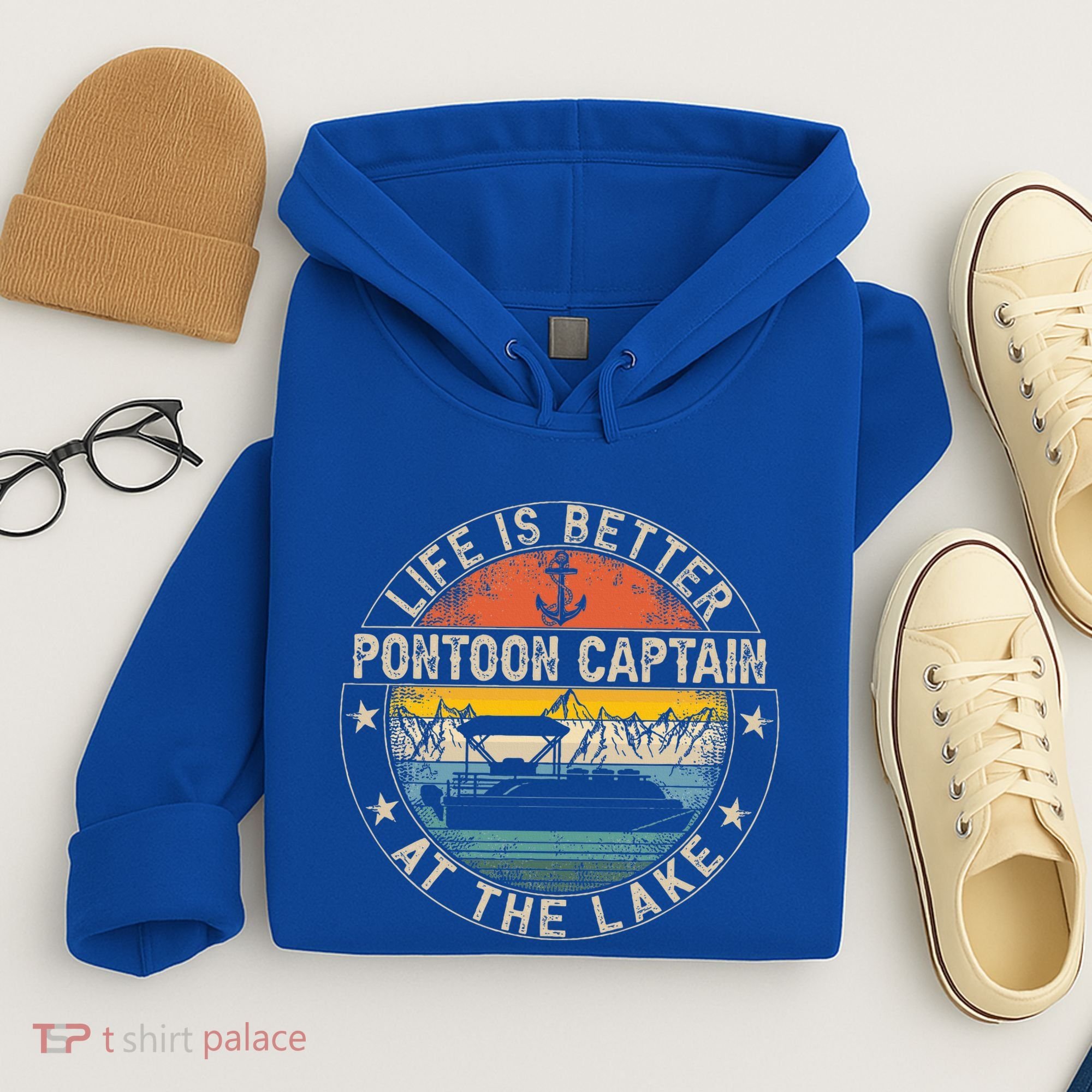 Pontoon Captain Life Is Better At The Lake Hoodie