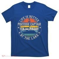 Pontoon Captain Life Is Better At The Lake T-Shirt thumb 0