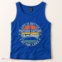 Pontoon Captain Life Is Better At The Lake Tank Top thumb 2