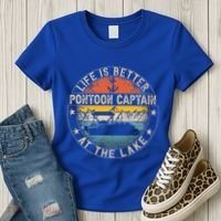 Pontoon Captain Life Is Better At The Lake Women's T-Shirt thumb 3