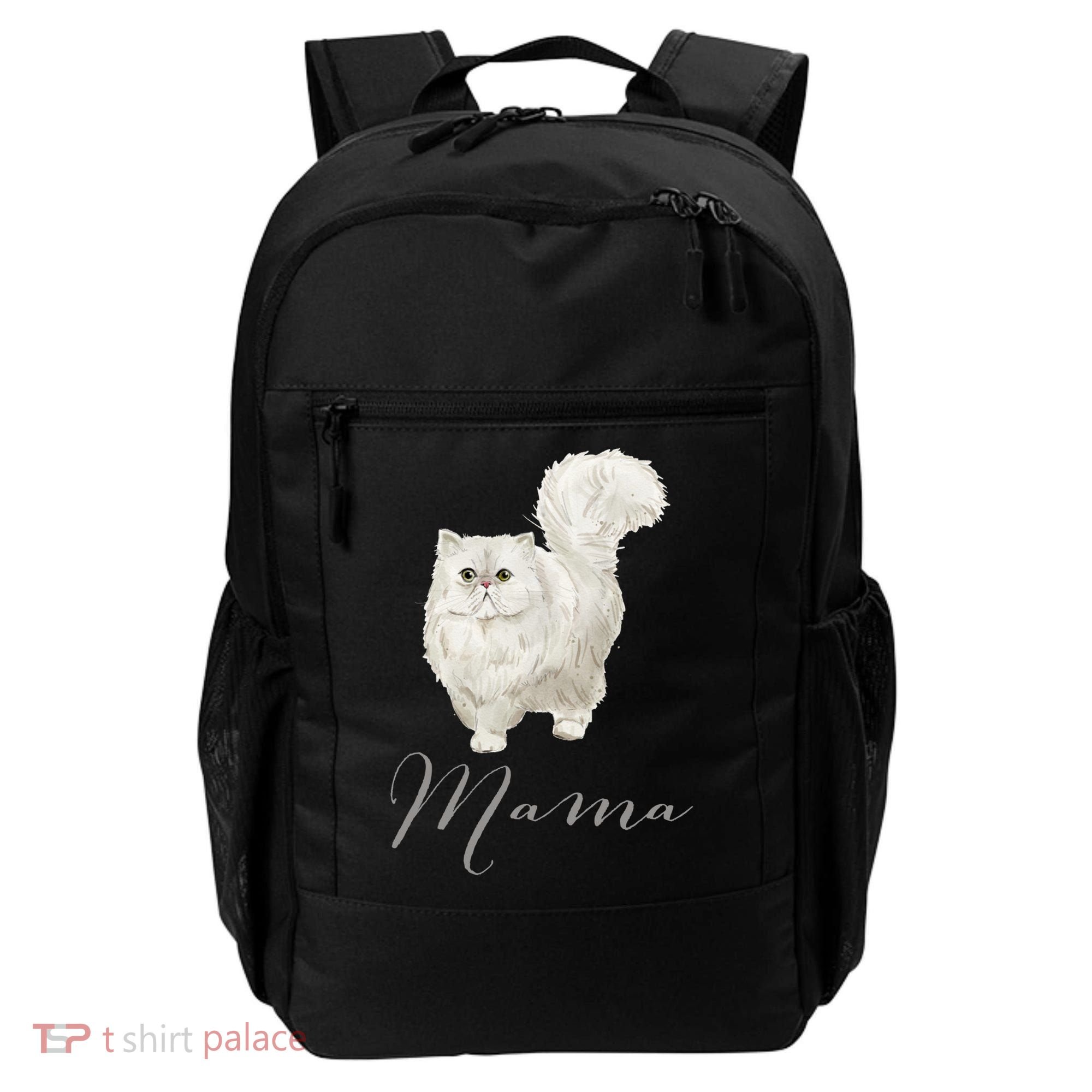 Persian Cat Mama Gift Cat Mom Cat Mama Present Cat Mommy Gift Backpack