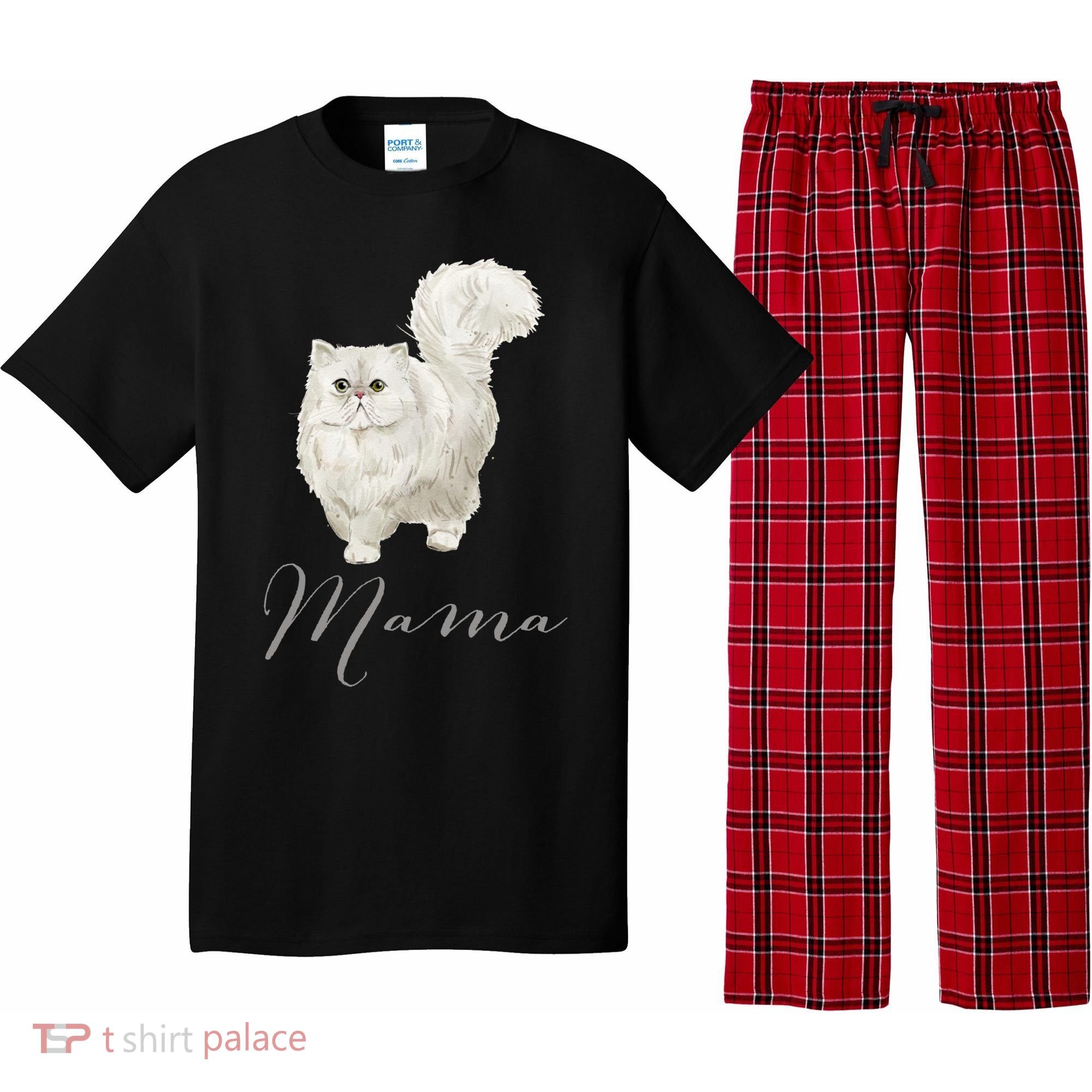 Persian Cat Mama Gift Cat Mom Cat Mama Present Cat Mommy Gift Pajama Set