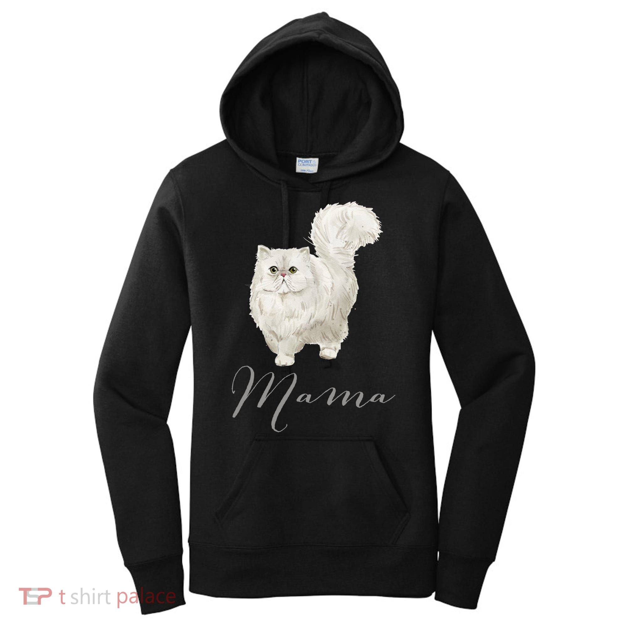 Persian Cat Mama Gift Cat Mom Cat Mama Present Cat Mommy Gift Women's Hoodie