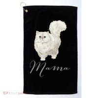 Persian Cat Mama Gift Cat Mom Cat Mama Present Cat Mommy Gift Golf Towel thumb 0