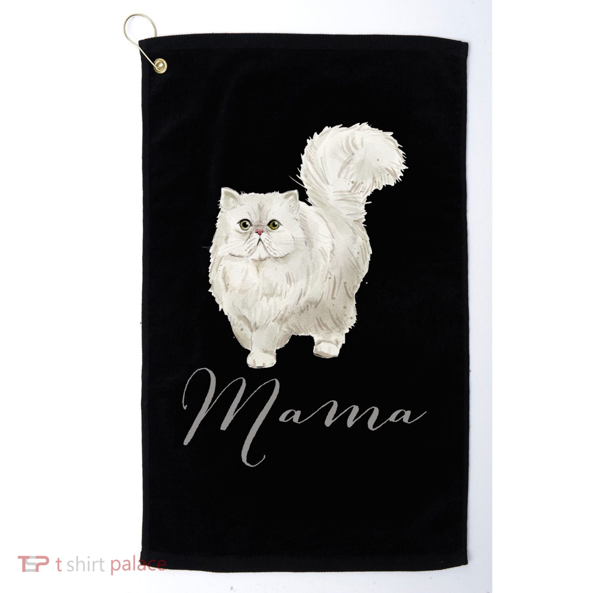 Persian Cat Mama Gift Cat Mom Cat Mama Present Cat Mommy Gift Golf Towel