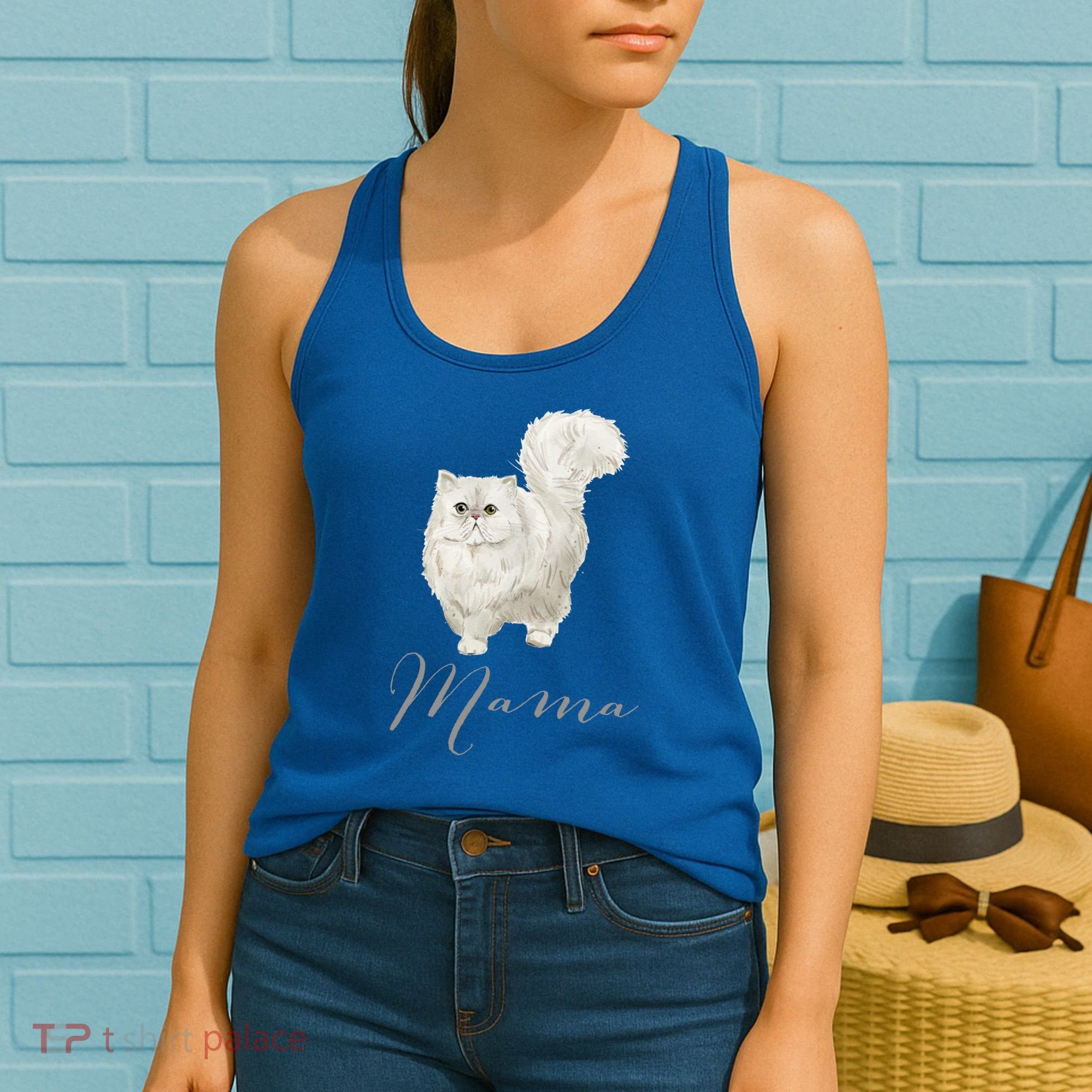 Persian Cat Mama Gift Cat Mom Cat Mama Present Cat Mommy Gift Women's Tank Top