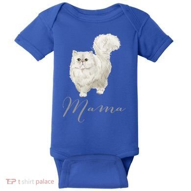 Persian Cat Mama Gift Cat Mom Cat Mama Present Cat Mommy Gift Baby Bodysuit