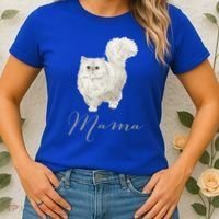 Persian Cat Mama Gift Cat Mom Cat Mama Present Cat Mommy Gift Women's T-Shirt thumb 2