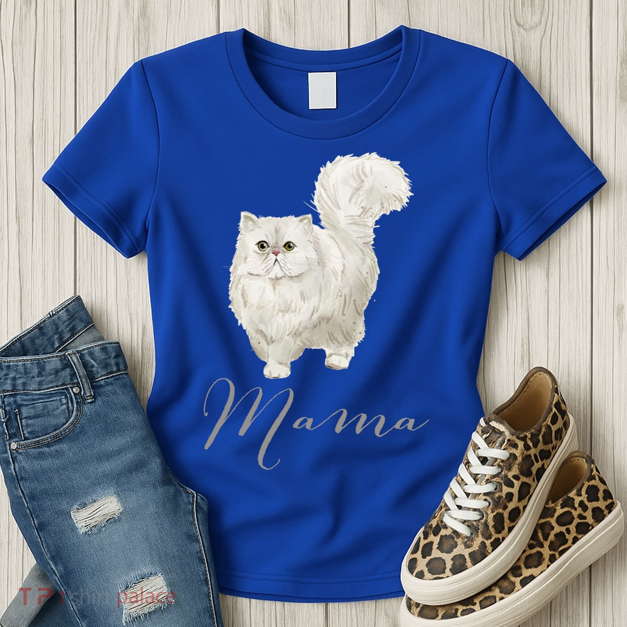 Persian Cat Mama Gift Cat Mom Cat Mama Present Cat Mommy Gift Women's T-Shirt