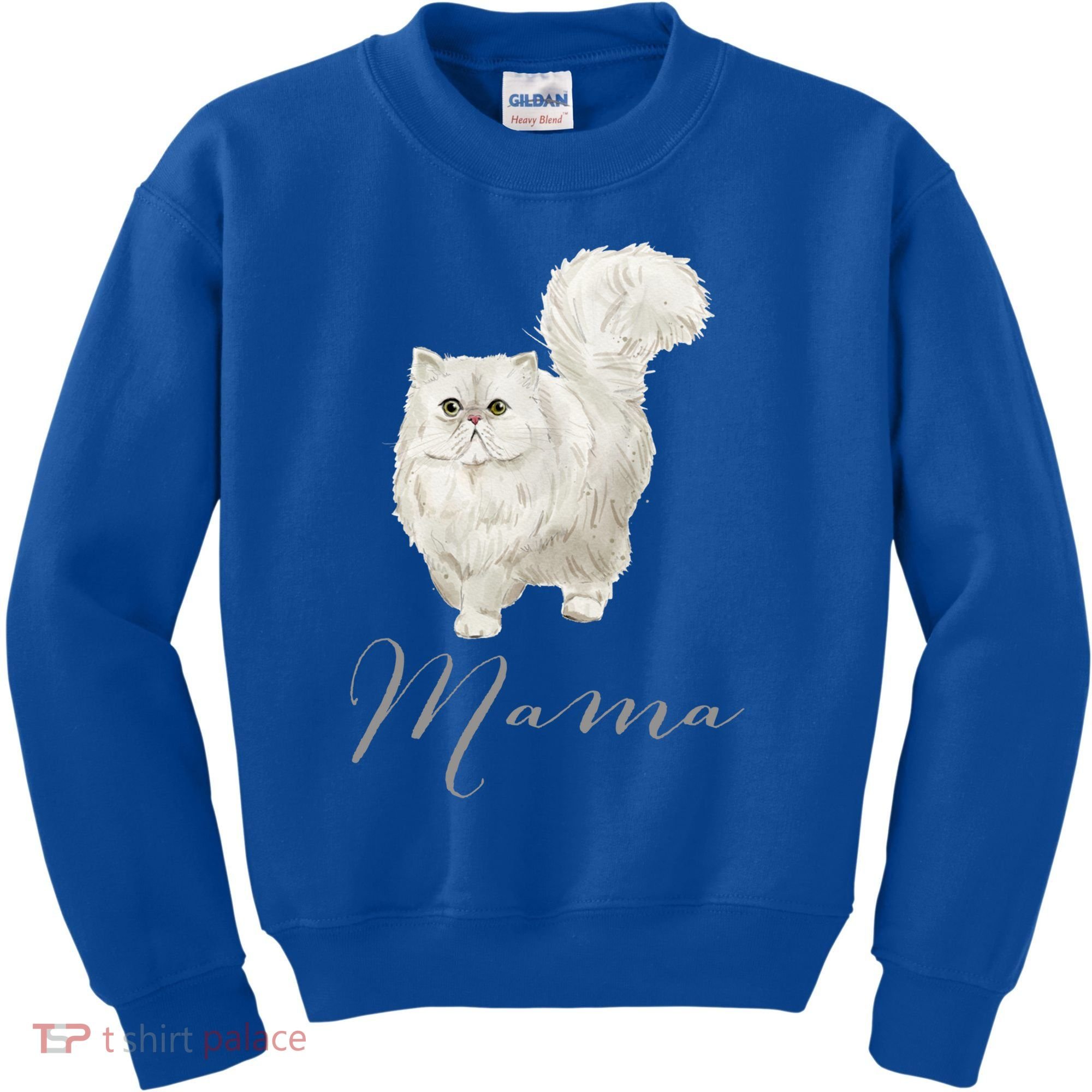 Persian Cat Mama Gift Cat Mom Cat Mama Present Cat Mommy Gift Kids Sweatshirt
