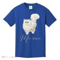 Persian Cat Mama Gift Cat Mom Cat Mama Present Cat Mommy Gift Kids T-Shirt thumb 0