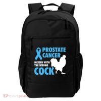 Prostate Cancer Messed With The Wrong Cock Cancer Awareness Gift Backpack thumb 0