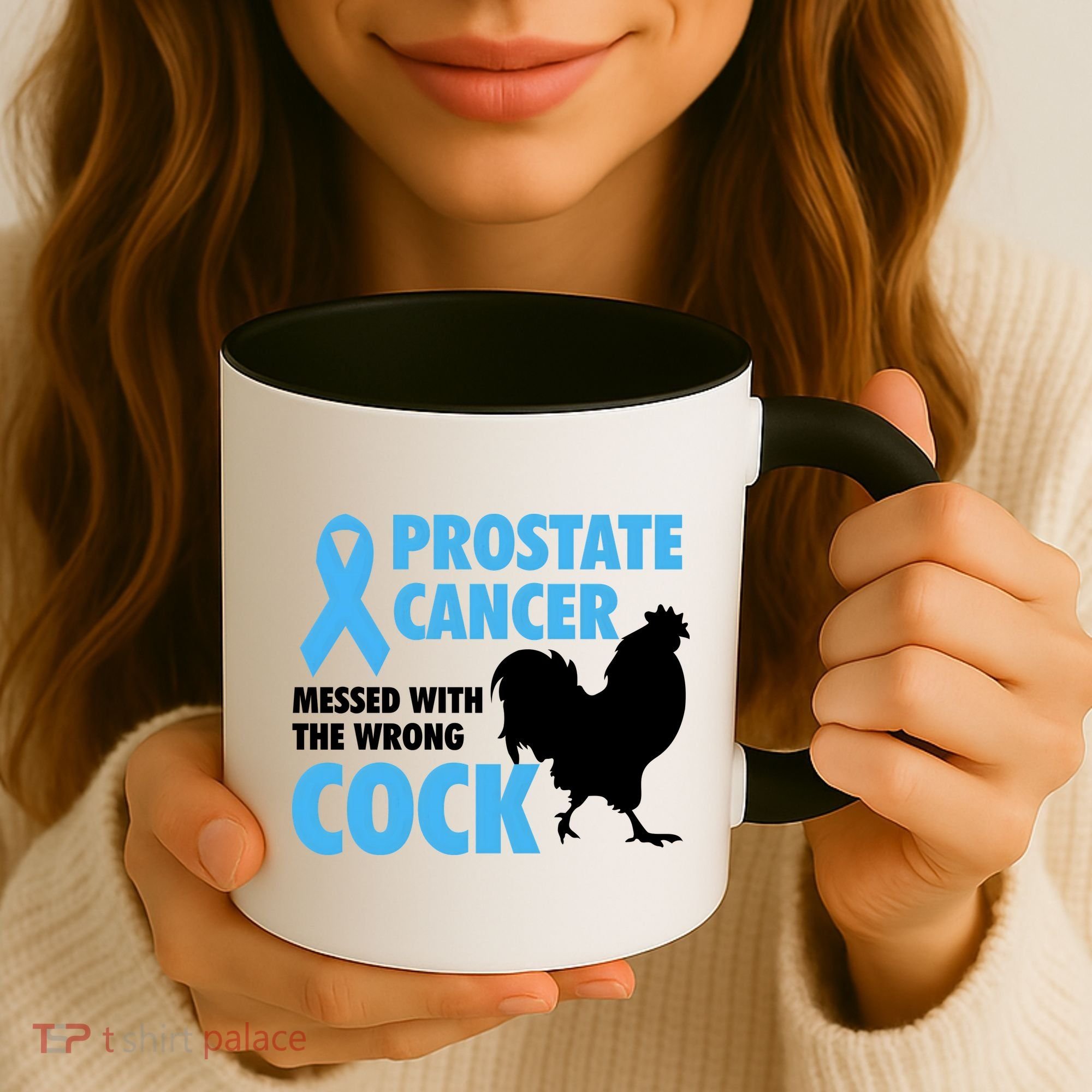 Prostate Cancer Messed With The Wrong Cock Cancer Awareness Gift Coffee Mug