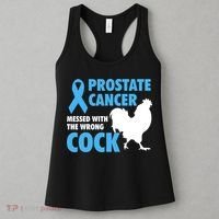 Prostate Cancer Messed With The Wrong Cock Cancer Awareness Gift Women's Tank Top thumb 3