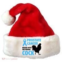Prostate Cancer Messed With The Wrong Cock Cancer Awareness Gift Santa Hat thumb 0