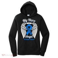 Prostate Cancer My Hero Is Now My Angel Wings Gift Women's Hoodie thumb 0