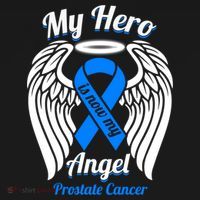 Prostate Cancer My Hero Is Now My Angel Wings Gift Women's Hoodie thumb 2