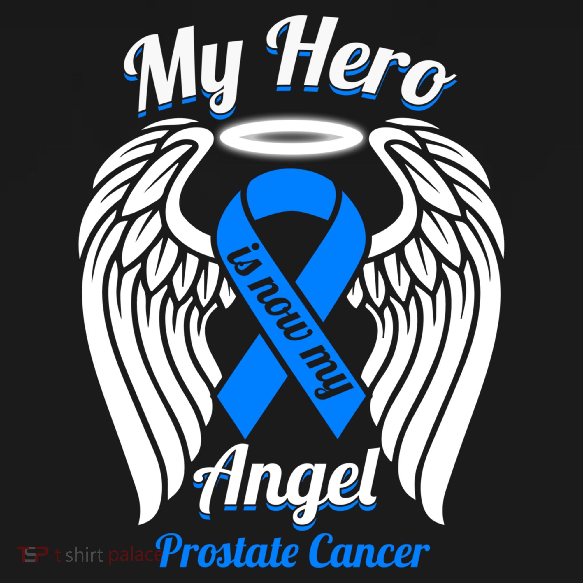 Prostate Cancer My Hero Is Now My Angel Wings Gift Women's Hoodie