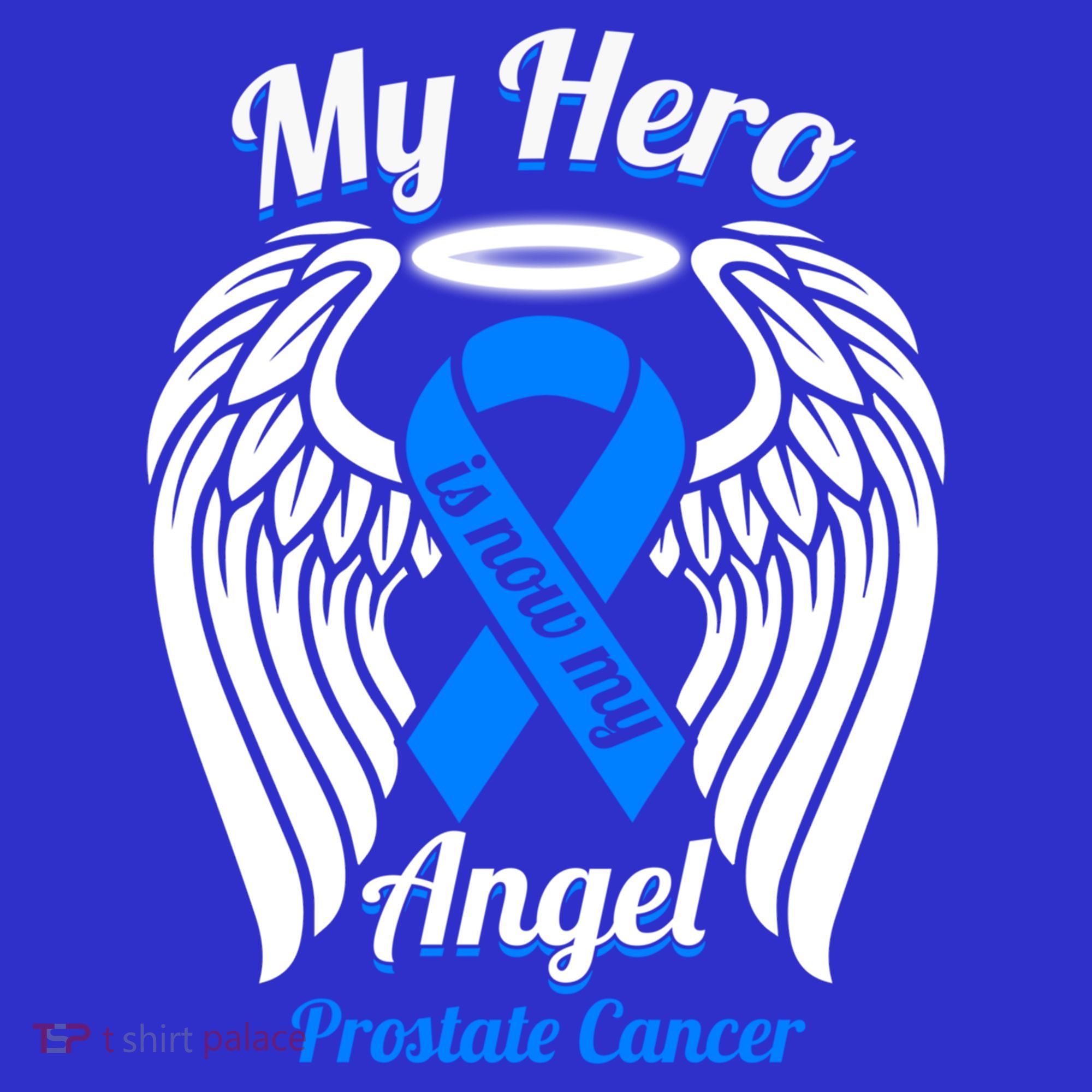 Prostate Cancer My Hero Is Now My Angel Wings Gift Women's Tank Top