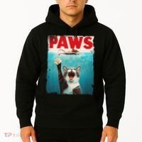 Paws Cat Mouse Parody Cat Shark Chasing Mouse Kitten Hoodie thumb 2