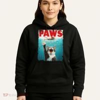Paws Cat Mouse Parody Cat Shark Chasing Mouse Kitten Hoodie thumb 5