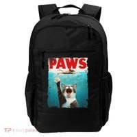 Paws Cat Mouse Parody Cat Shark Chasing Mouse Kitten Backpack thumb 0