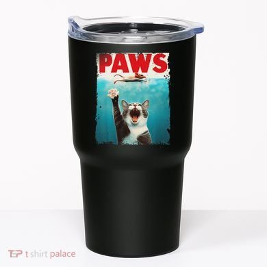 Paws Cat Mouse Parody Cat Shark Chasing Mouse Kitten Tumbler
