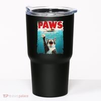 Paws Cat Mouse Parody Cat Shark Chasing Mouse Kitten Tumbler thumb 0