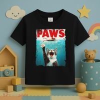 Paws Cat Mouse Parody Cat Shark Chasing Mouse Kitten Toddler T-Shirt thumb 3