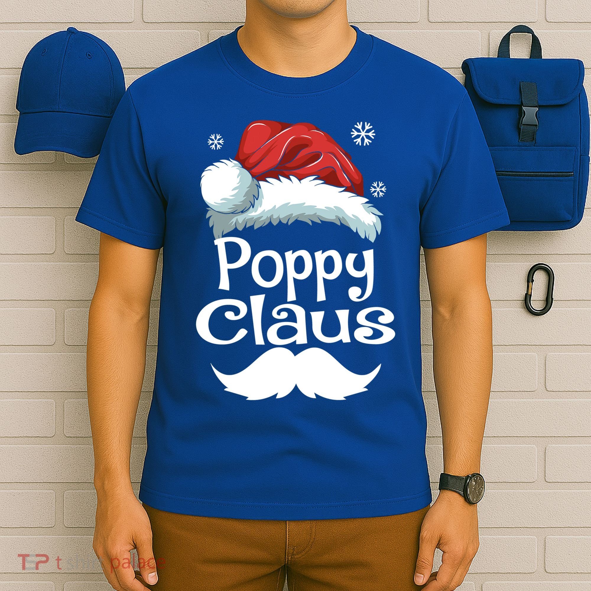 Poppy Claus Matching Family Christmas Pajamas Xmas Santa Gift T-Shirt