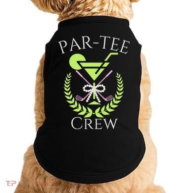 Par Crew Martini Cocktails Golf Drinking Matching Doggie Tank