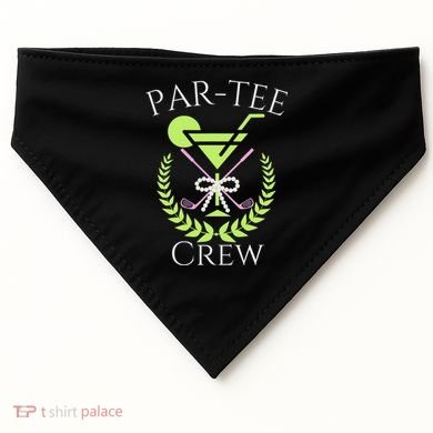 Par Crew Martini Cocktails Golf Drinking Matching USA-Made Doggie Bandana