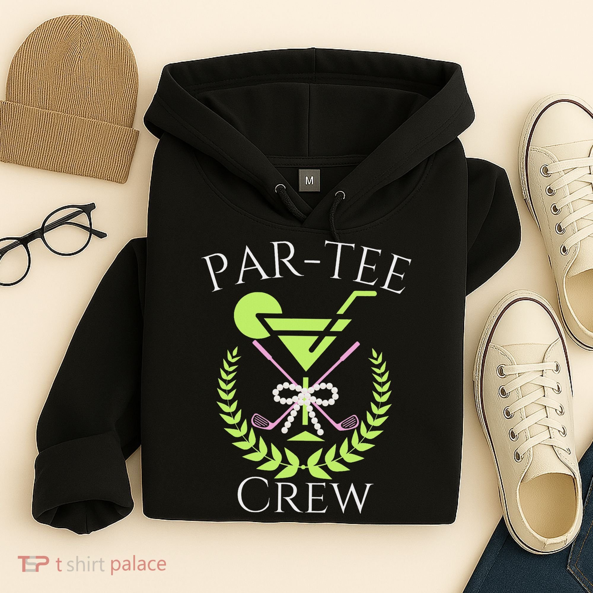 Par Crew Martini Cocktails Golf Drinking Matching Hoodie