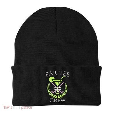 Par Crew Martini Cocktails Golf Drinking Matching Beanie