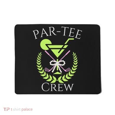 Par Crew Martini Cocktails Golf Drinking Matching Mousepad