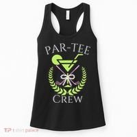 Par Crew Martini Cocktails Golf Drinking Matching Women's Tank Top thumb 0