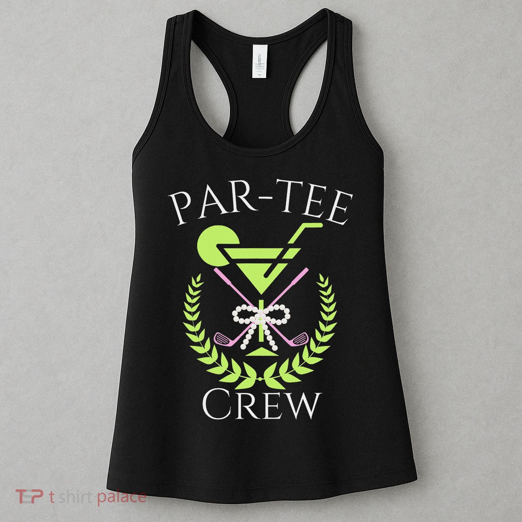 Par Crew Martini Cocktails Golf Drinking Matching Women's Tank Top