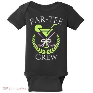 Par Crew Martini Cocktails Golf Drinking Matching Baby Bodysuit