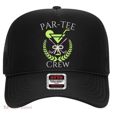 Par Crew Martini Cocktails Golf Drinking Matching Hat