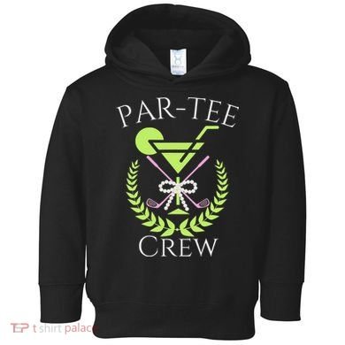Par Crew Martini Cocktails Golf Drinking Matching Toddler Hoodie