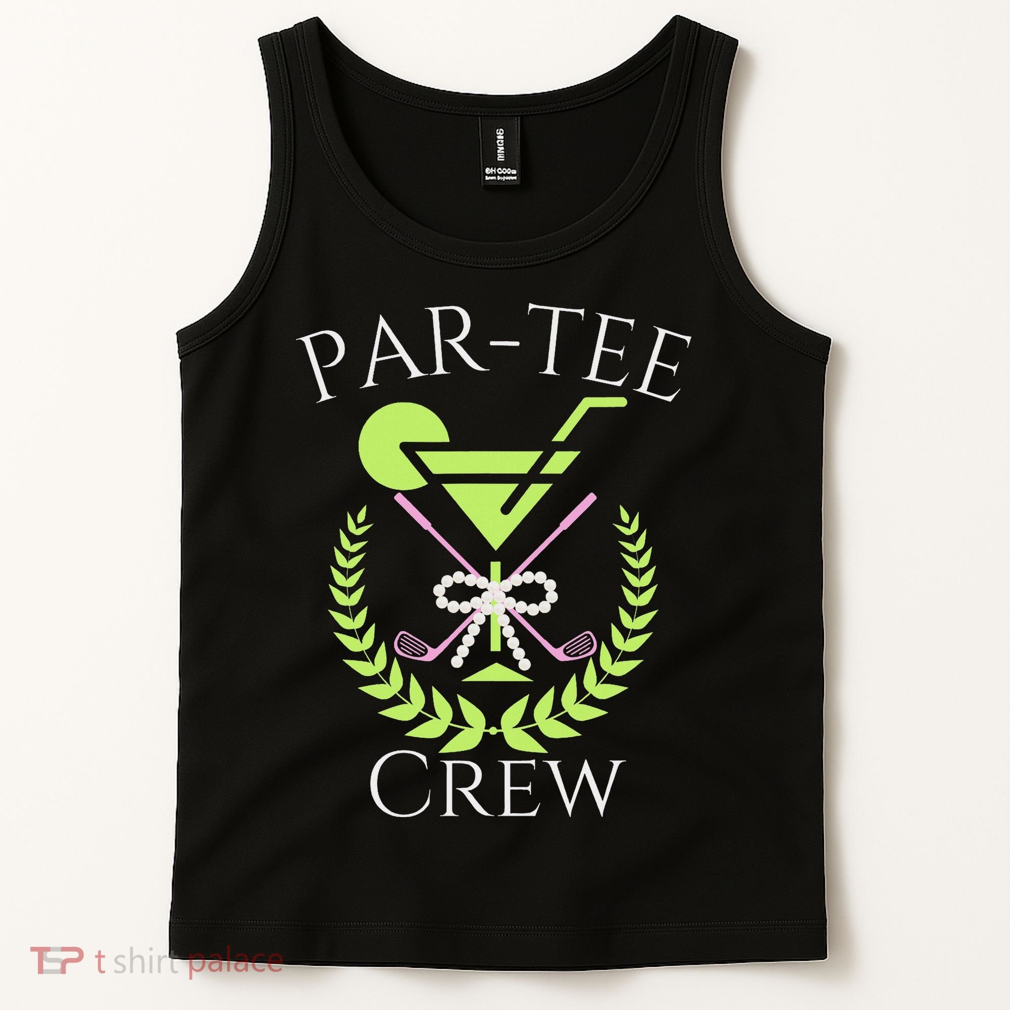 Par Crew Martini Cocktails Golf Drinking Matching Tank Top
