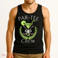 Par Crew Martini Cocktails Golf Drinking Matching Tank Top thumb 3