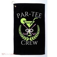 Par Crew Martini Cocktails Golf Drinking Matching Golf Towel thumb 0