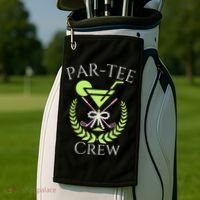 Par Crew Martini Cocktails Golf Drinking Matching Golf Towel thumb 2