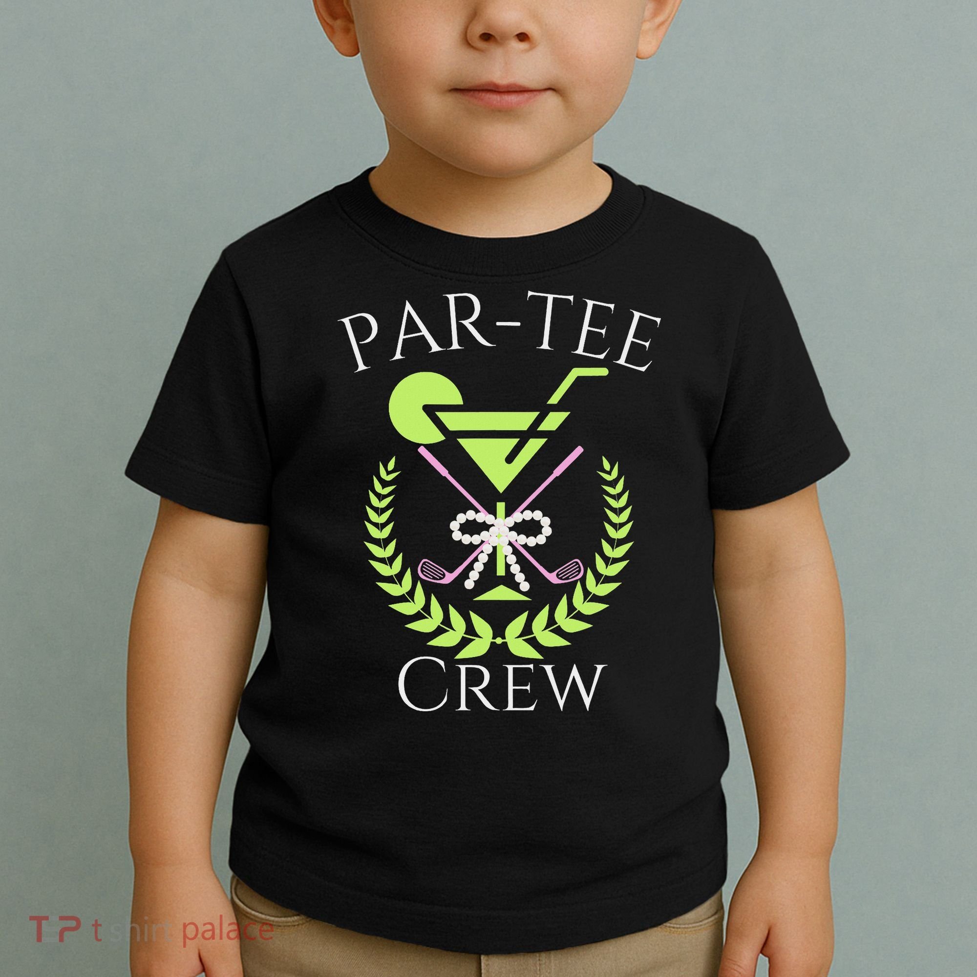Par Crew Martini Cocktails Golf Drinking Matching Toddler T-Shirt