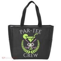 Par Crew Martini Cocktails Golf Drinking Matching Tote Bag thumb 0