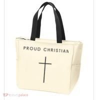 Proud Christian Minimalist Cross Christian Religious Jesus  Tote Bag thumb 3