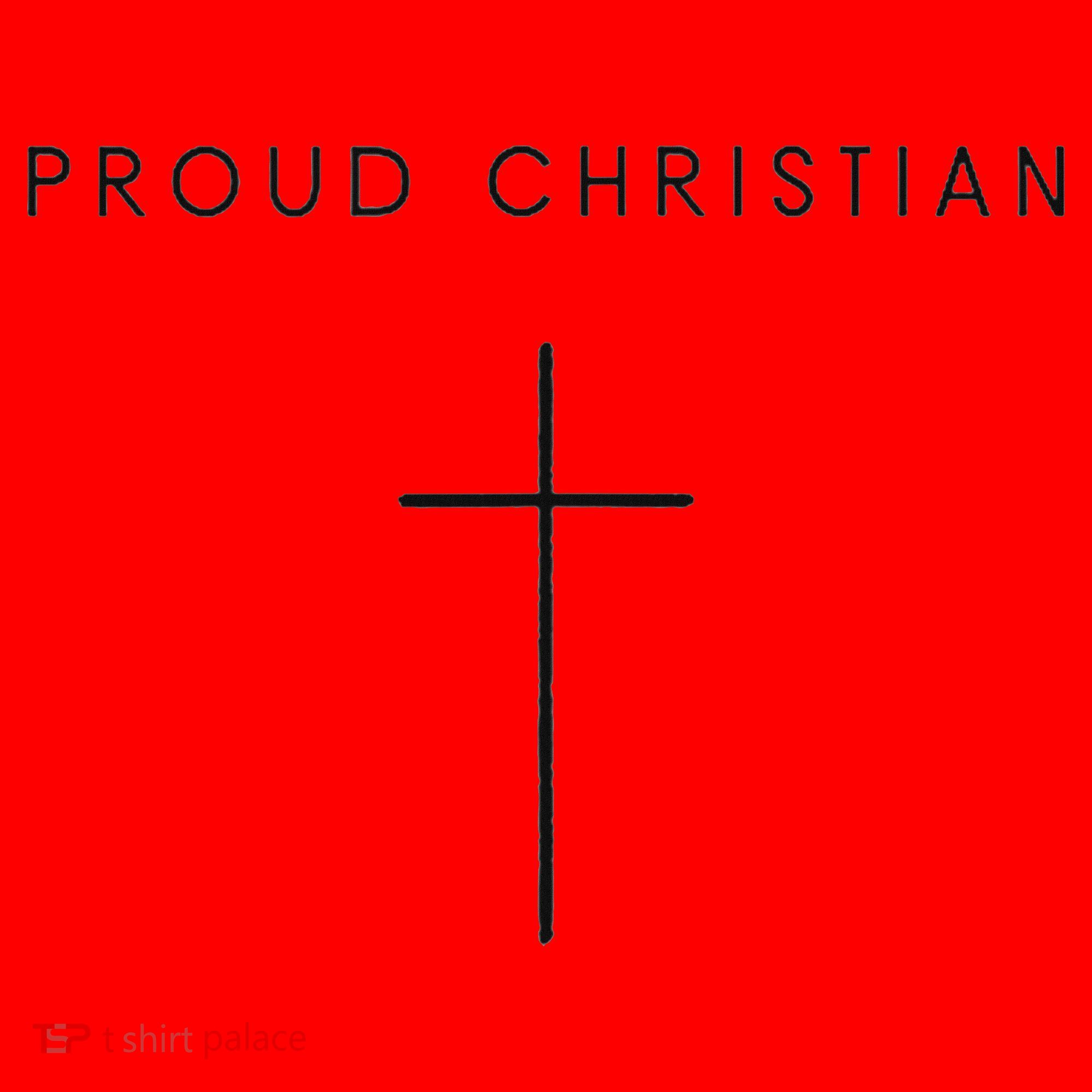 Proud Christian Minimalist Cross Christian Religious Jesus  Santa Hat