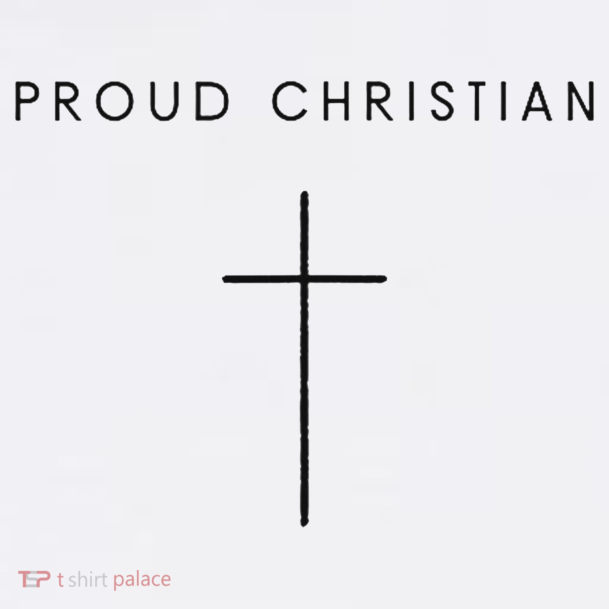 Proud Christian Minimalist Cross Christian Religious Jesus  Apron