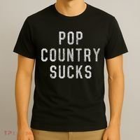 Pop Country Music Sucks Cute Gift T-Shirt thumb 3